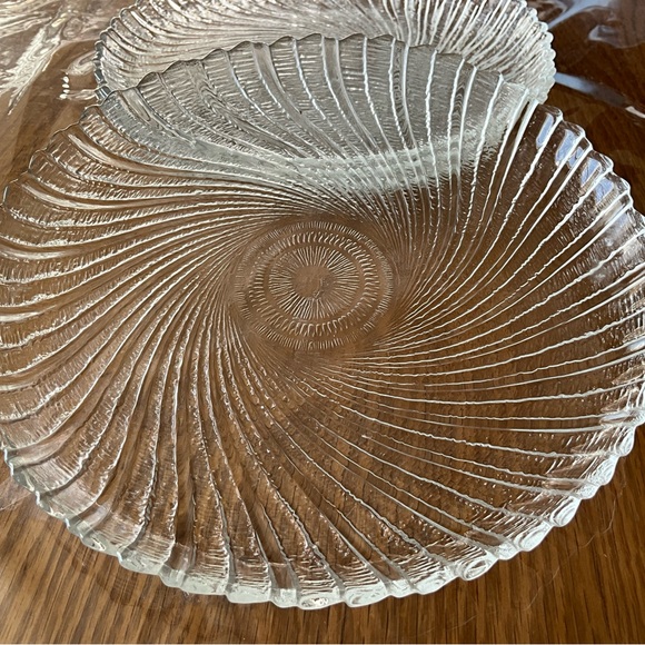 Vintage ARCOROC Seabreeze Swirl 7½” Salad Sandwich Dessert Plates Set Of 4 - Picture 5 of 7